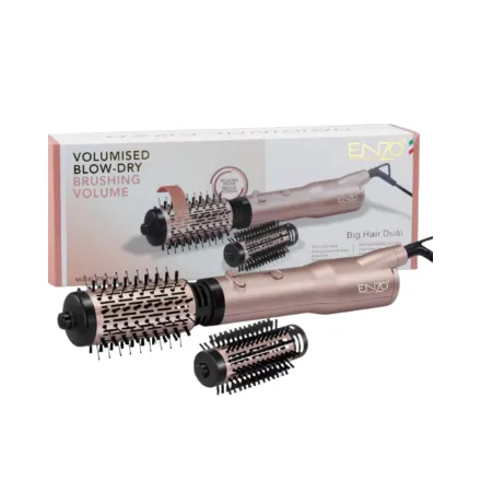 ENZO Volumized Blow Dry Brushing Volume Big Hair Dual | انزو فرشاة هوائية كهربائية لتجفيف و تكثيف الشعر
